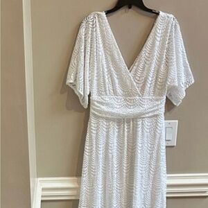 NWT Maxi Lilly Pulitzer Parigi Resort White Scalloped Shell